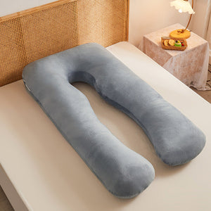 Experience Comfort and Support with Our Multifunctional Cotton Removable U-Shaped Maternity Pillow