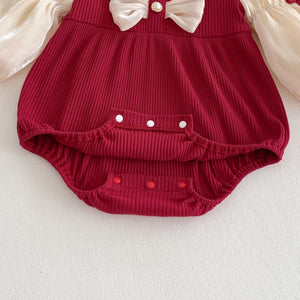 Discover the Adorable Baby Jumpsuit Bow Puff Sleeve Rompers