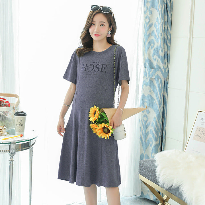 Embrace Comfort and Style with Our Maternity Short Sleeve Dress