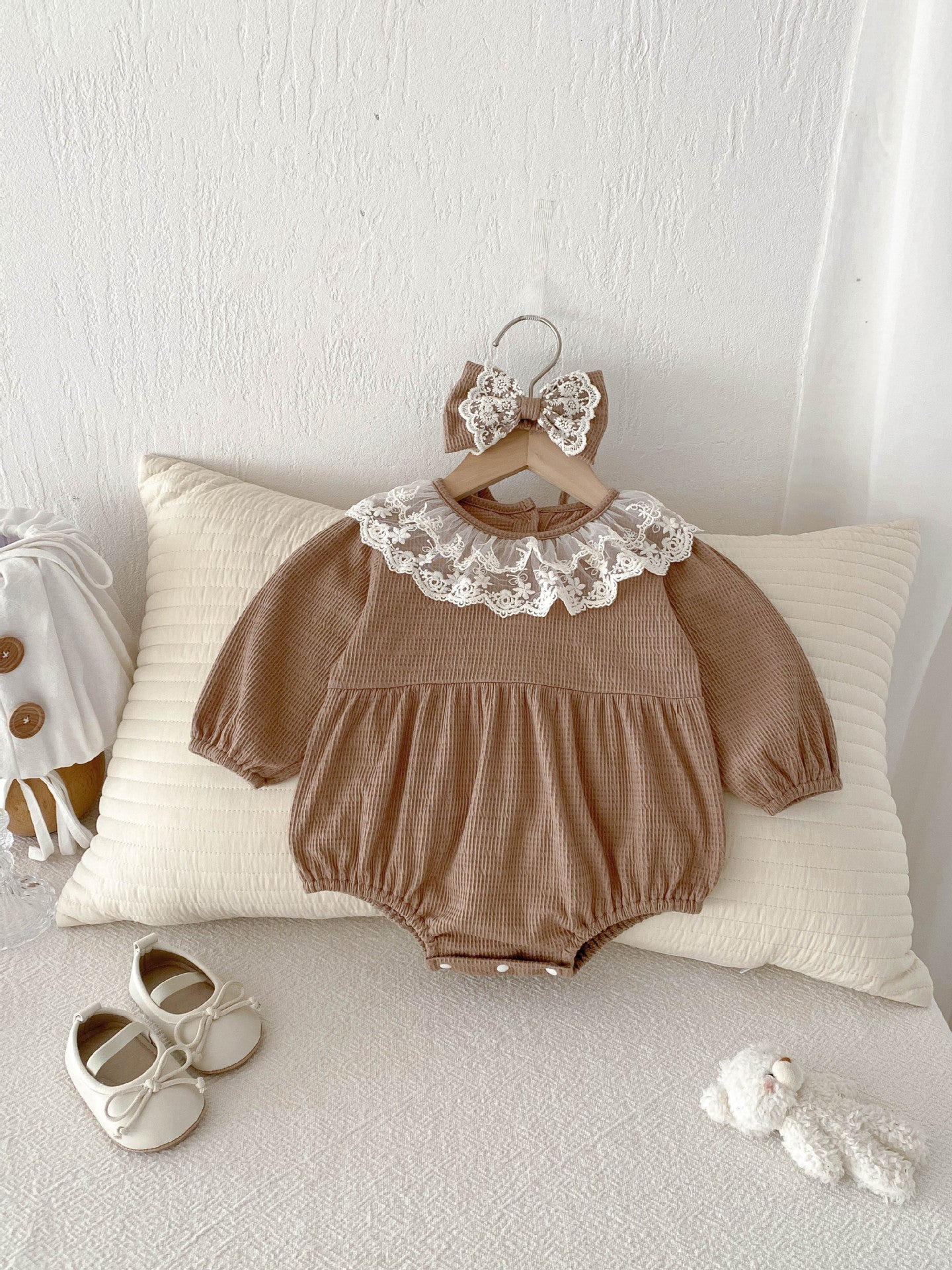 Baby Princess Long-Sleeve Romper Dress