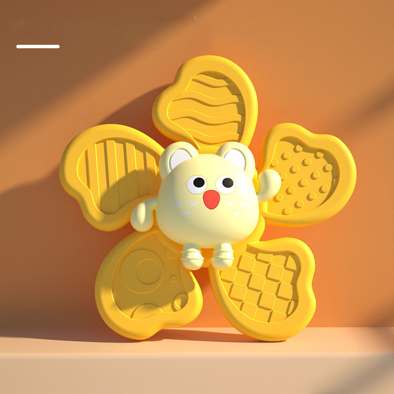 Baby Bath Animal Spinning Top Toy With Suction