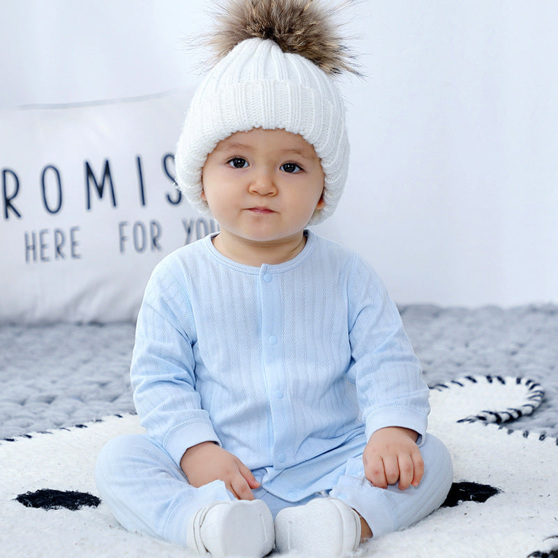Baby Cotton Onesies Newborn Spring Autumn Pajamas
