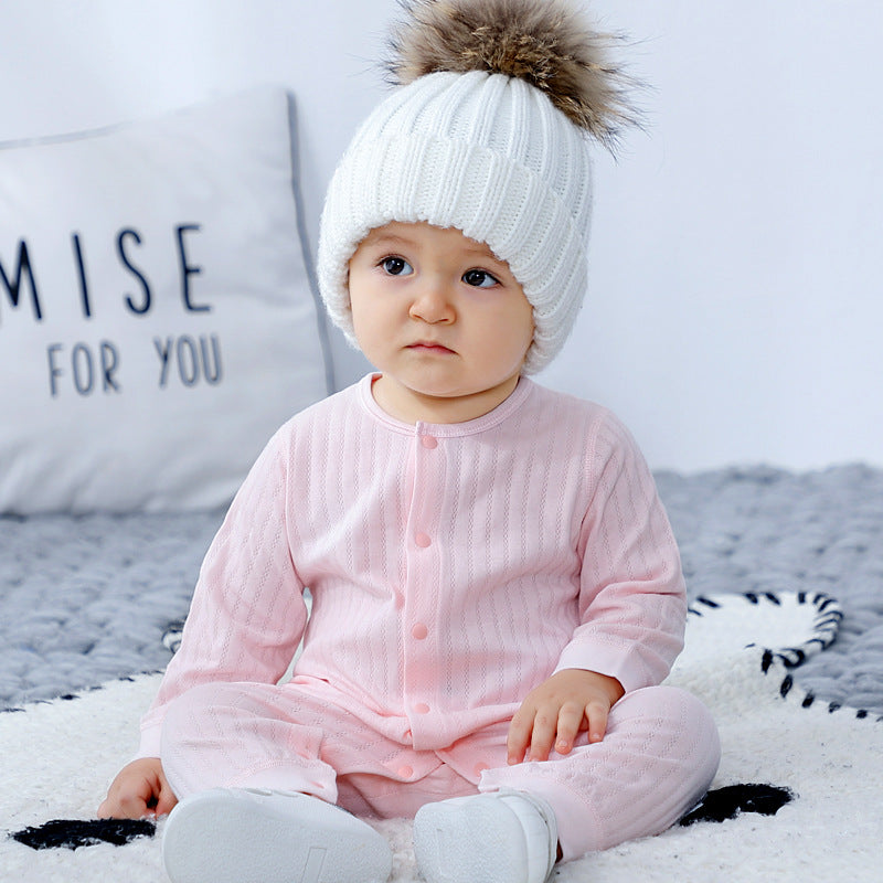Baby Cotton Onesies Newborn Spring Autumn Pajamas