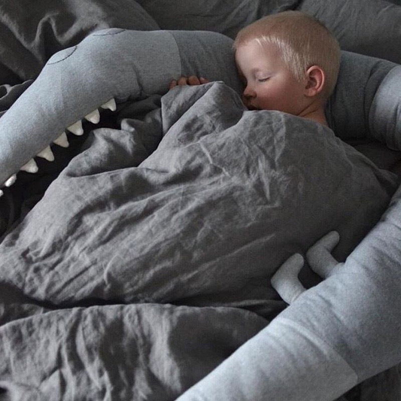 Cartoon Baby Crib Bumper Pillow And Bed Fence