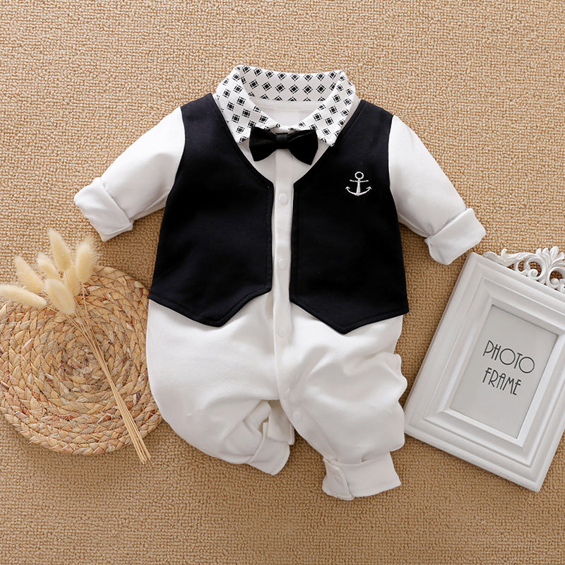 Gentleman Baby Long-Sleeve Romper