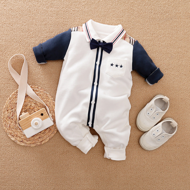 Gentleman Baby Long-Sleeve Romper