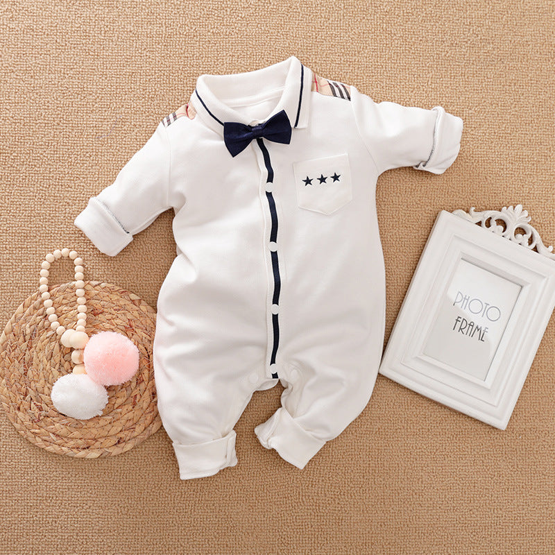 Gentleman Baby Long-Sleeve Romper