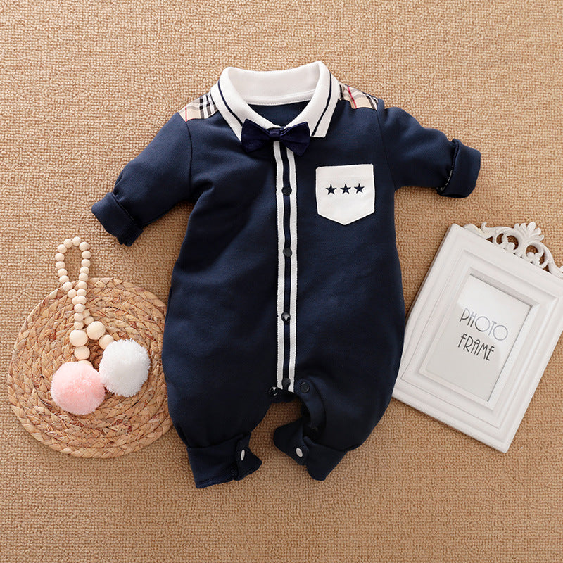 Gentleman Baby Long-Sleeve Romper