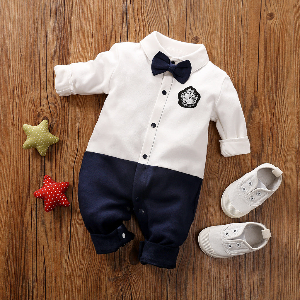 Gentleman Baby Long-Sleeve Romper