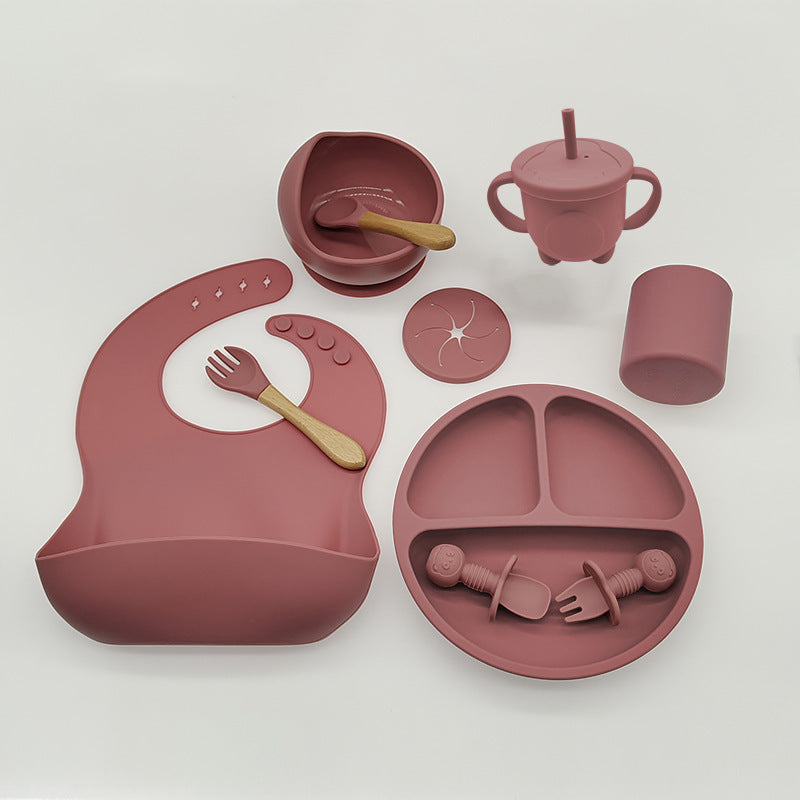Baby Silicone Feeding Tableware For Complementary Food