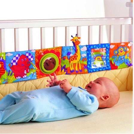 Baby Cloth Book Colorful Educational Bed Bumper Toy