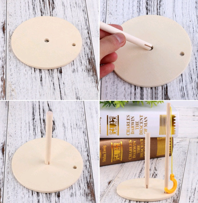 Wooden Educational Fishing Water Ring Toy For Children