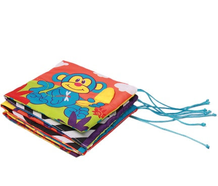 Baby Cloth Book Colorful Educational Bed Bumper Toy