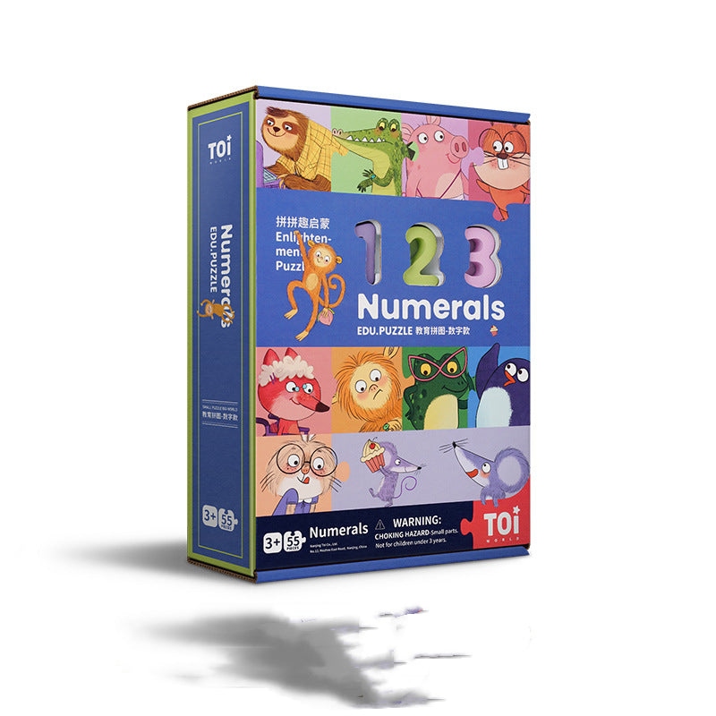 Wooden Numbers And Letters Educational Puzzle For Kids