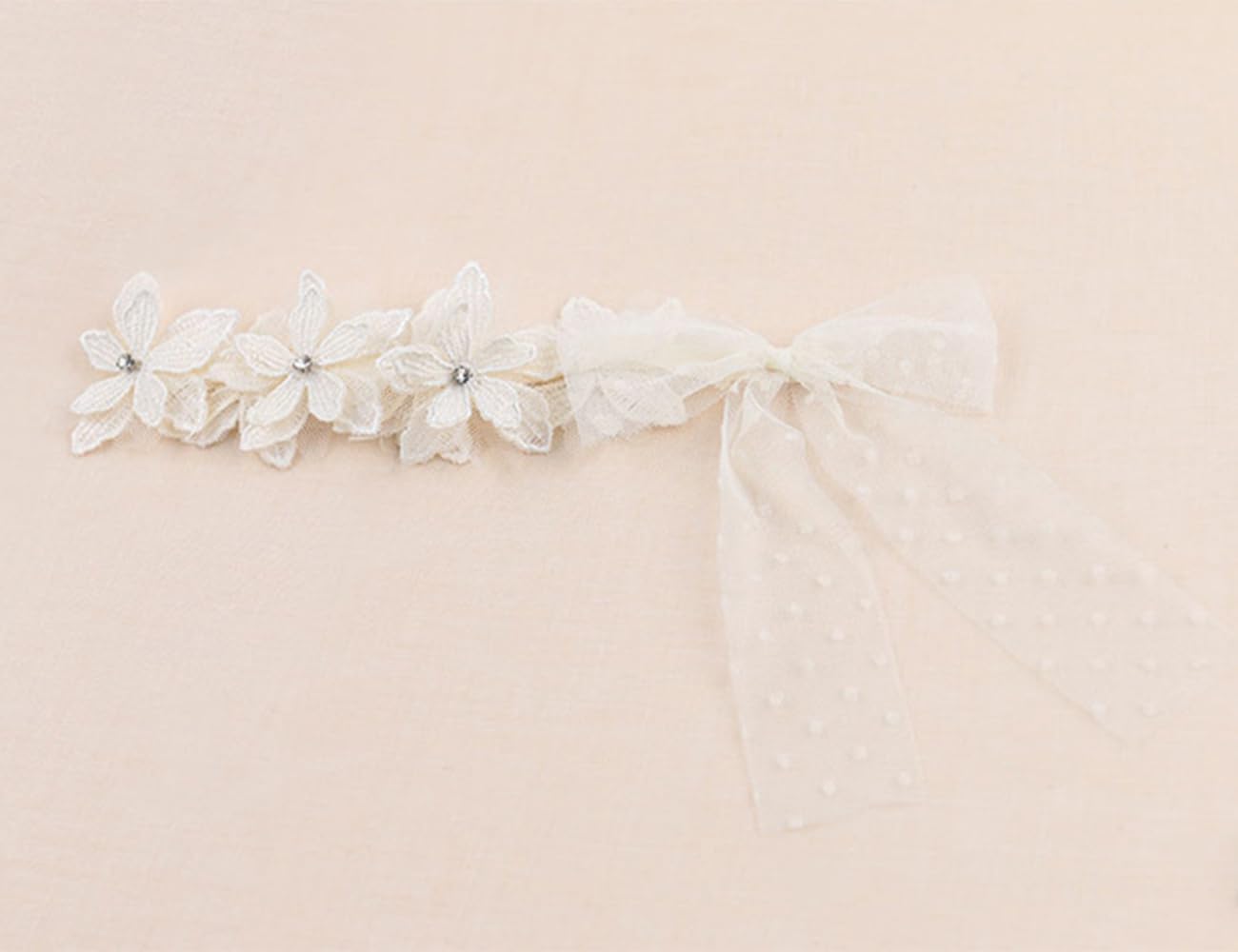 Baby Girls Bow Knot Lace Floral Headband