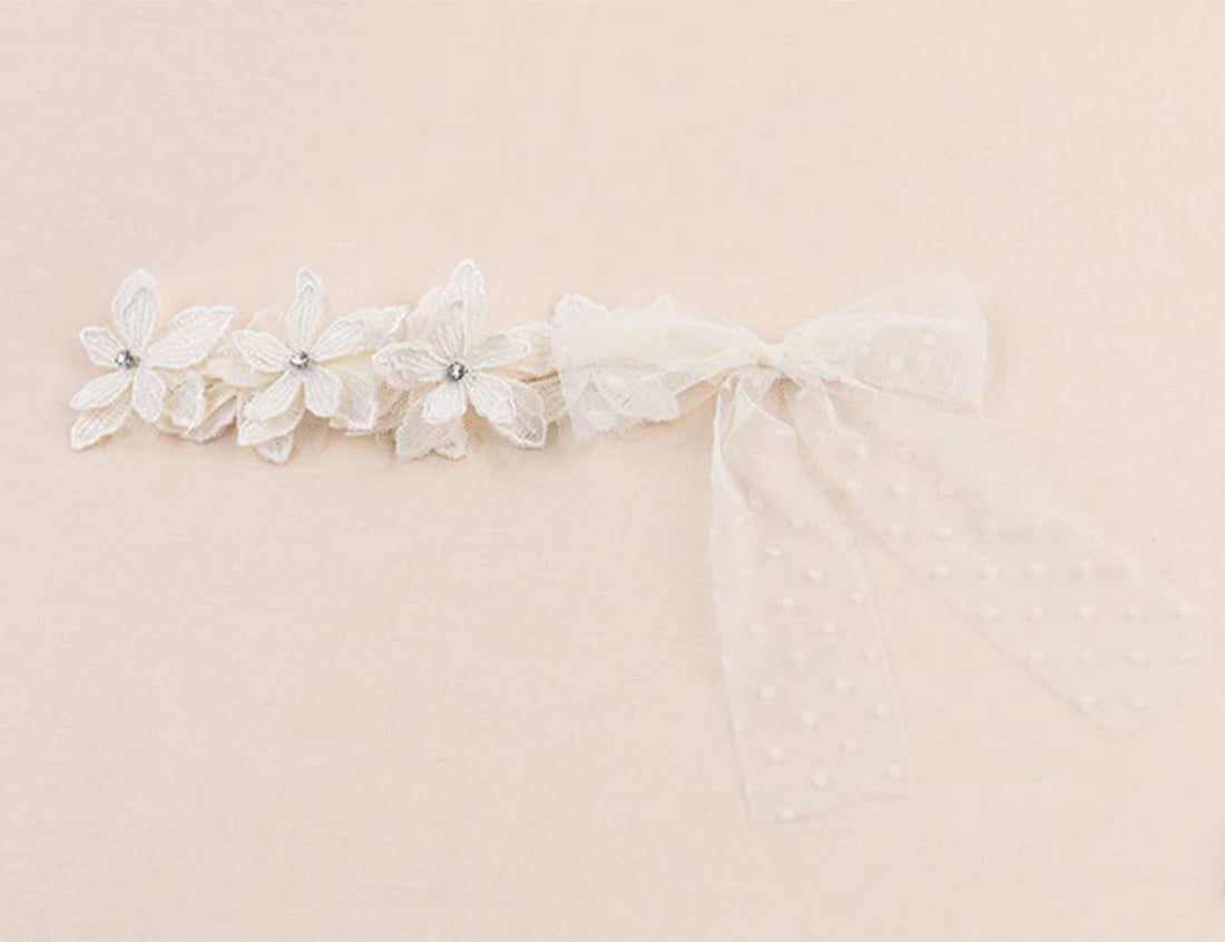 Baby Girls Bow Knot Lace Floral Headband