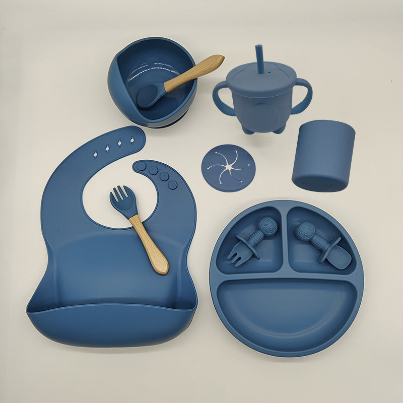 Baby Silicone Feeding Tableware For Complementary Food
