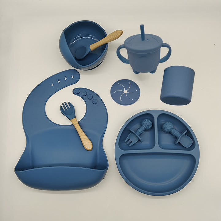 Baby Silicone Feeding Tableware For Complementary Food