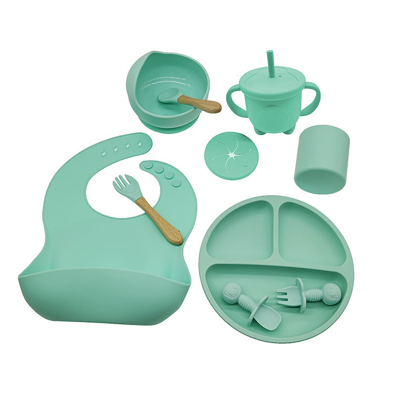 Baby Silicone Feeding Tableware For Complementary Food