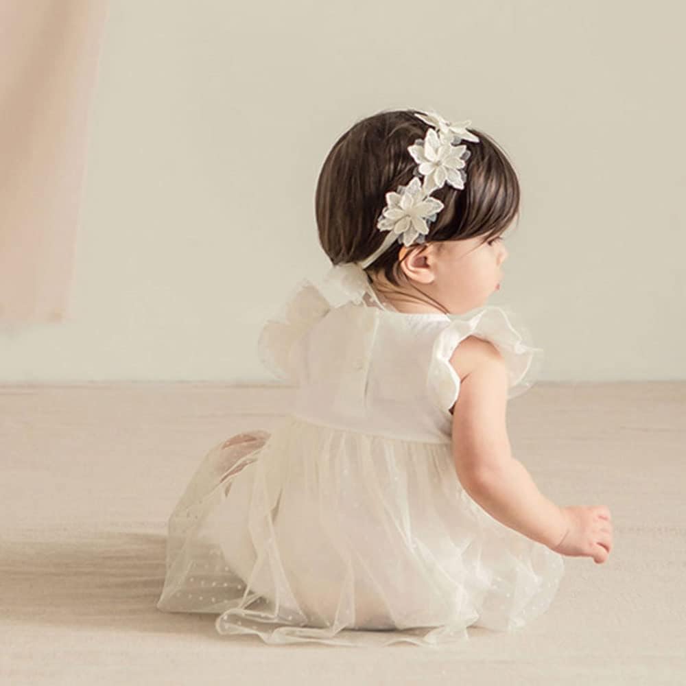Baby Girls Bow Knot Lace Floral Headband