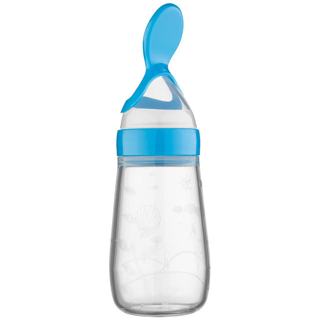 Baby Silicone Rice Paste Feeding Spoon