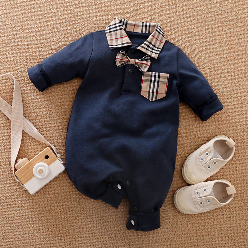 Gentleman Baby Long-Sleeve Romper