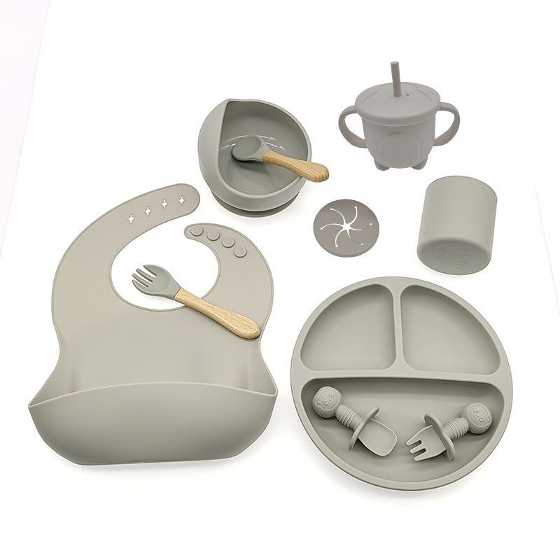 Baby Silicone Feeding Tableware For Complementary Food