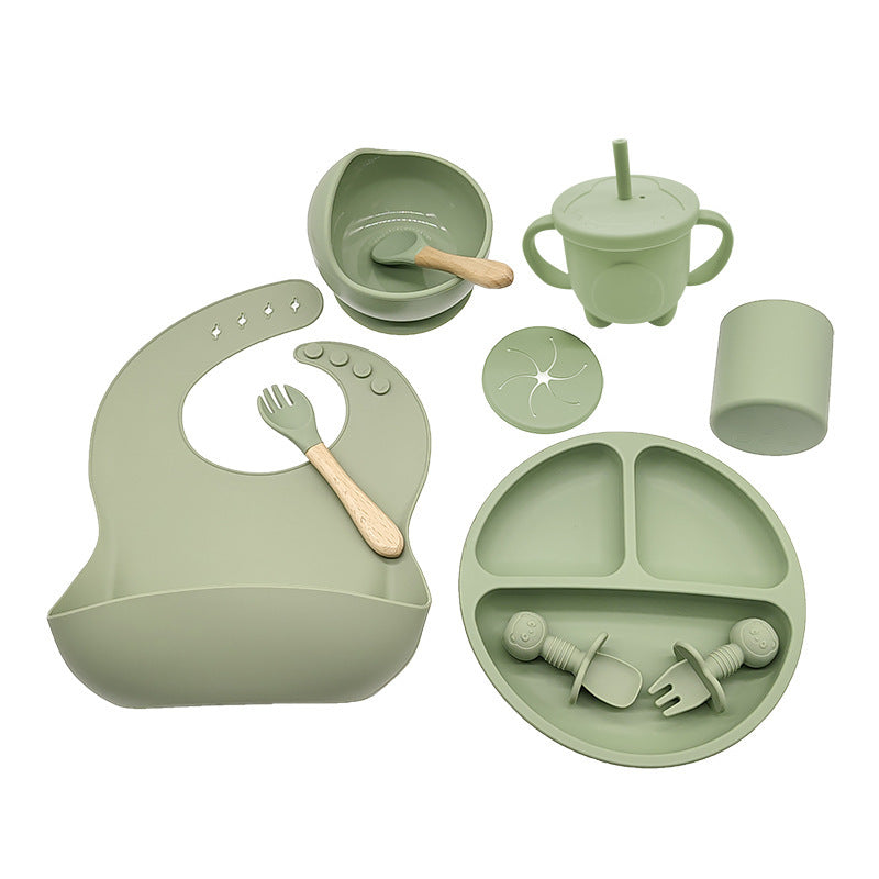 Baby Silicone Feeding Tableware For Complementary Food
