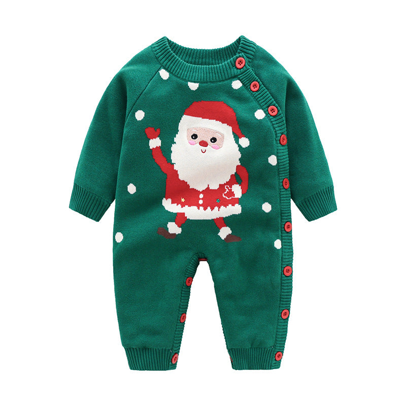 Newborn Baby Crawling Thickened Harness Outfit