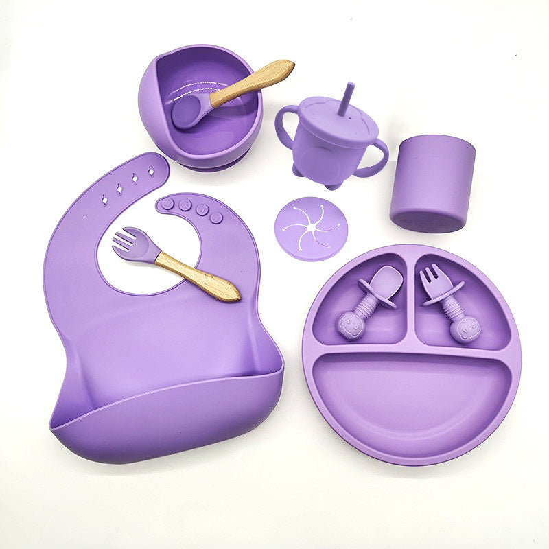 Baby Silicone Feeding Tableware For Complementary Food