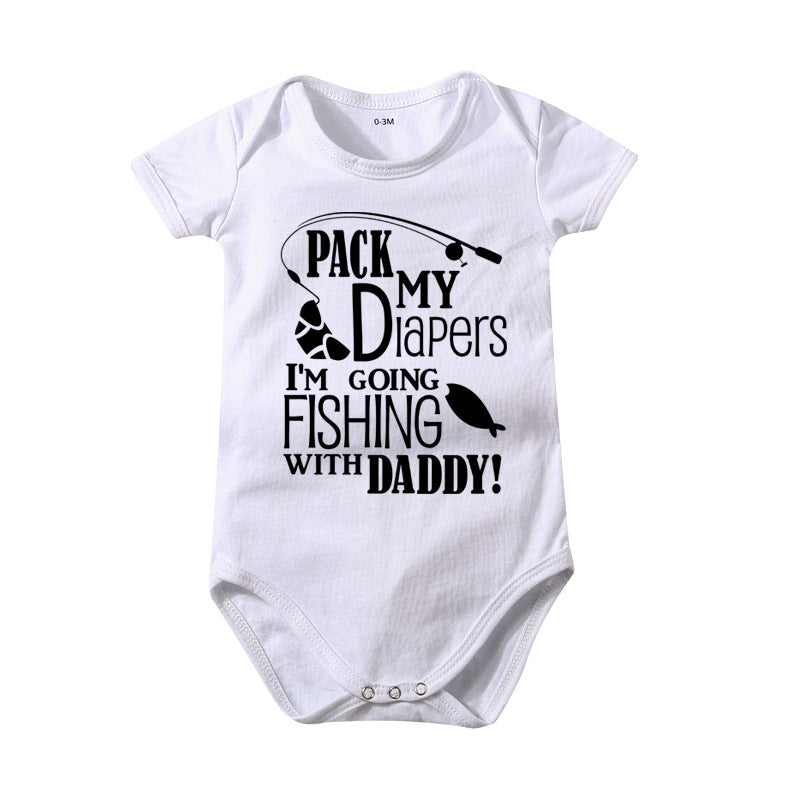 Pure Cotton Rompers Baby And Infant Baby Bodysuit Printed Jumpsuit