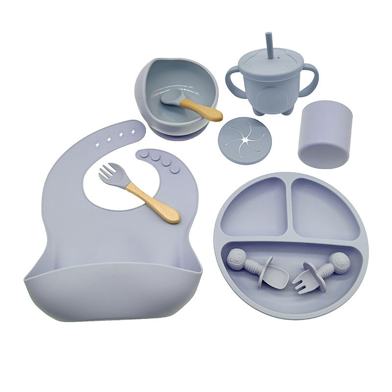 Baby Silicone Feeding Tableware For Complementary Food