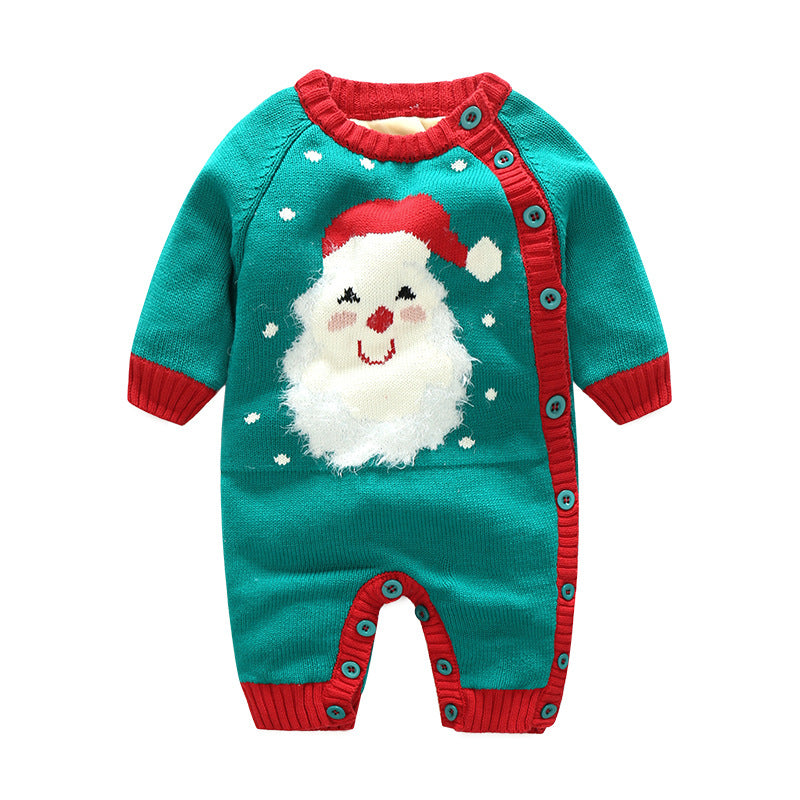 Newborn Baby Crawling Thickened Harness Outfit