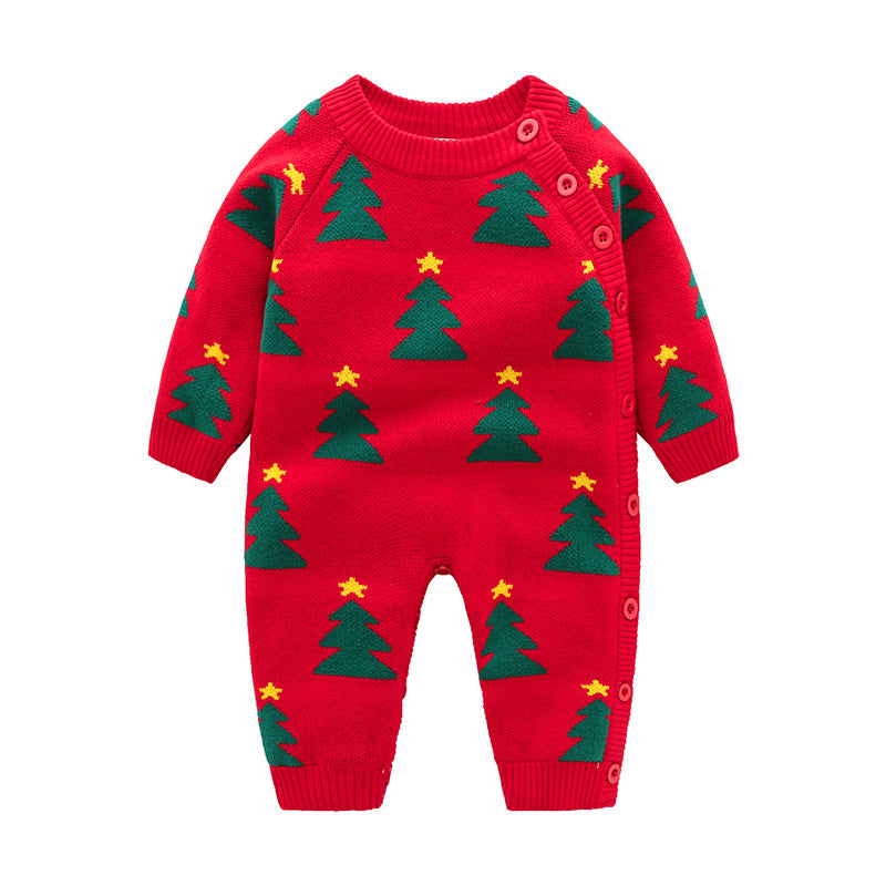 Newborn Baby Crawling Thickened Harness Outfit