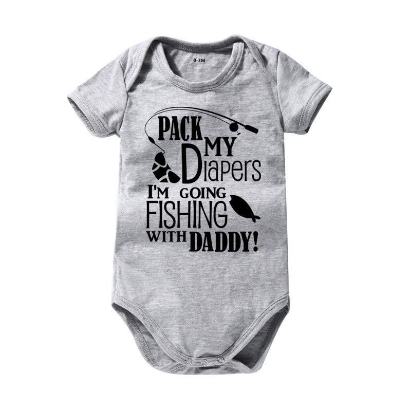 Pure Cotton Rompers Baby And Infant Baby Bodysuit Printed Jumpsuit