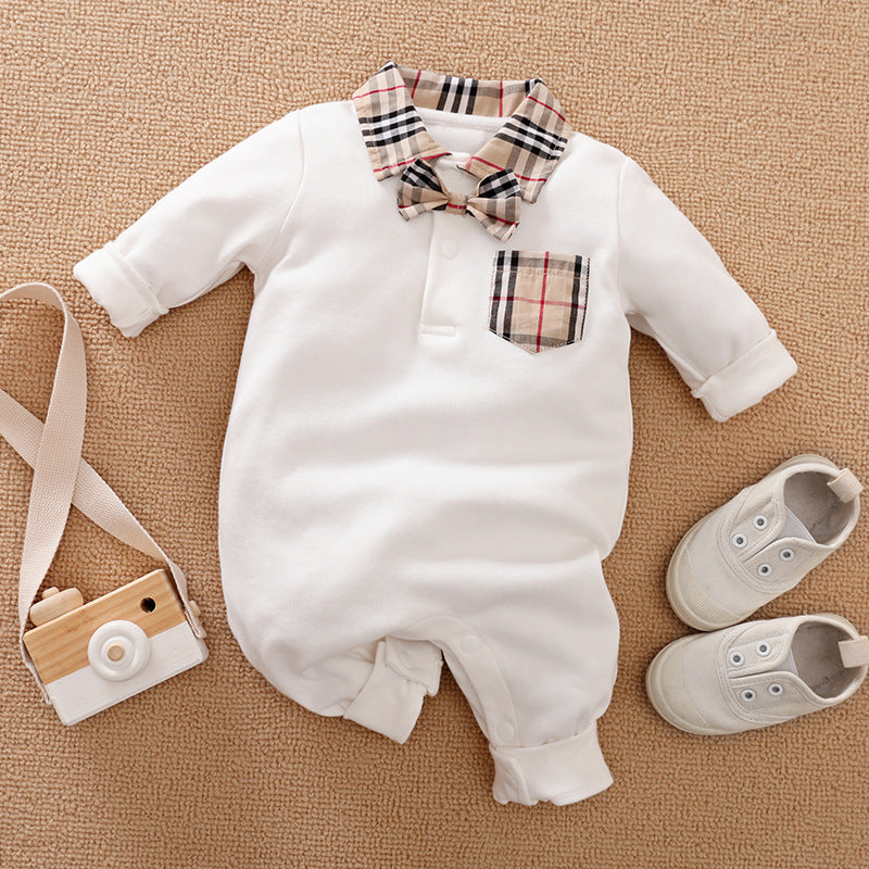 Gentleman Baby Long-Sleeve Romper