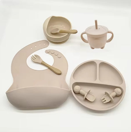 Baby Silicone Feeding Tableware For Complementary Food