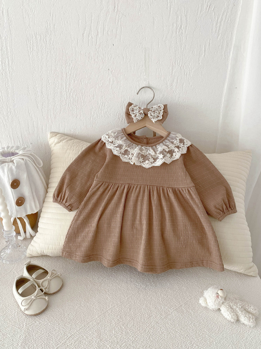 Baby Princess Long-Sleeve Romper Dress